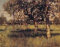 An orchard in May modern scenery impressionist Sir George Clausen